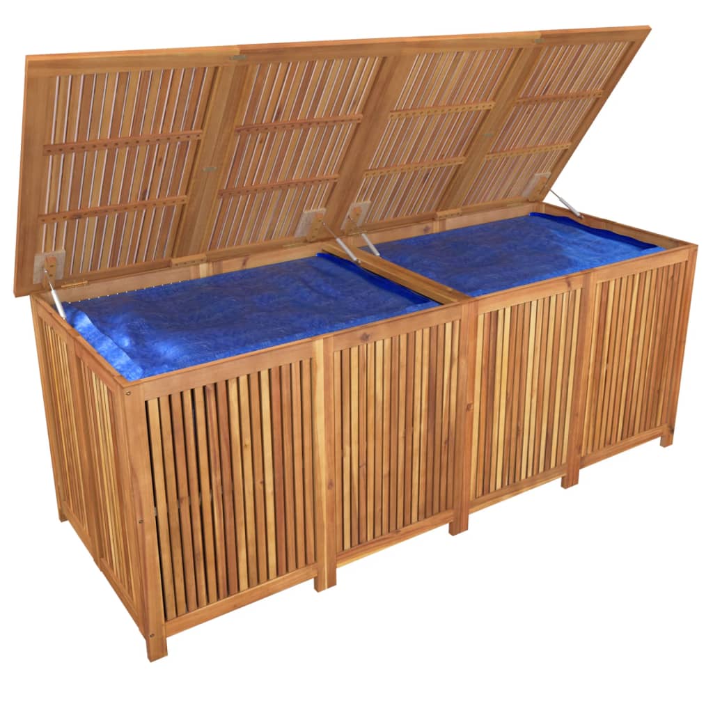 HKH Caja de Almacenamiento de Jardín Acacia Maciza - Marrón