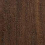 HKH Aparador Moderno en derivados de Madera, Madera de Eucalipto Maciza 60 X 35 X 70 Cm - Roble Marrón