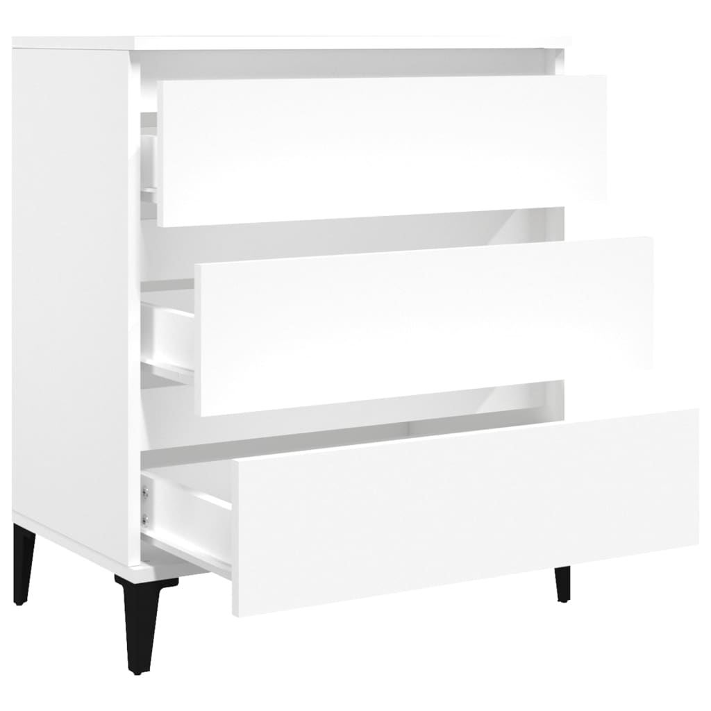 HKH Aparador em derivados de Madeira, Metal 60 X 35 X 70 Cm - Branco