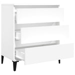 HKH Aparador em derivados de Madeira, Metal 60 X 35 X 70 Cm - Branco