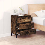 Aparador HKH en derivados de madera, metal 60 X 35 X 70 cm - Roble ahumado