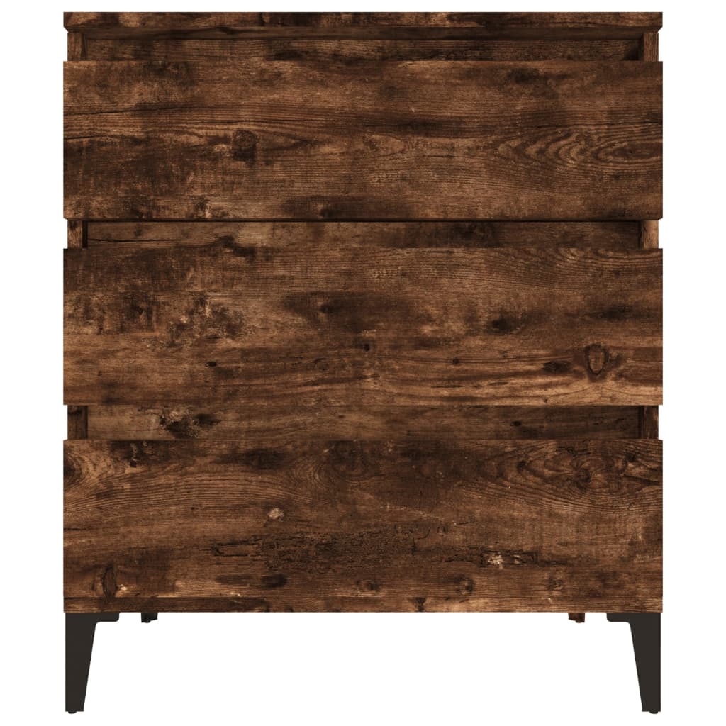 Aparador HKH en derivados de madera, metal 60 X 35 X 70 cm - Roble ahumado