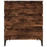 Aparador HKH en derivados de madera, metal 60 X 35 X 70 cm - Roble ahumado