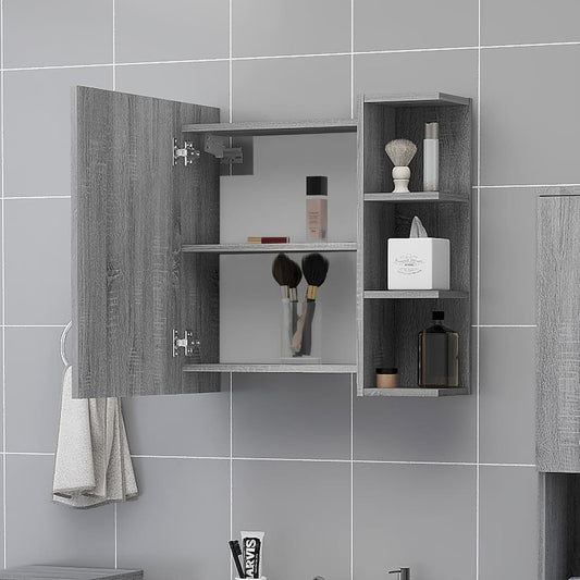 HKH Armário Espelhado - 62,5x20,5x64 Cm - Cinza