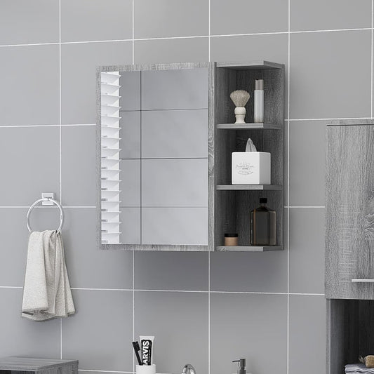 HKH Armário Espelhado - 62,5x20,5x64 Cm - Cinza