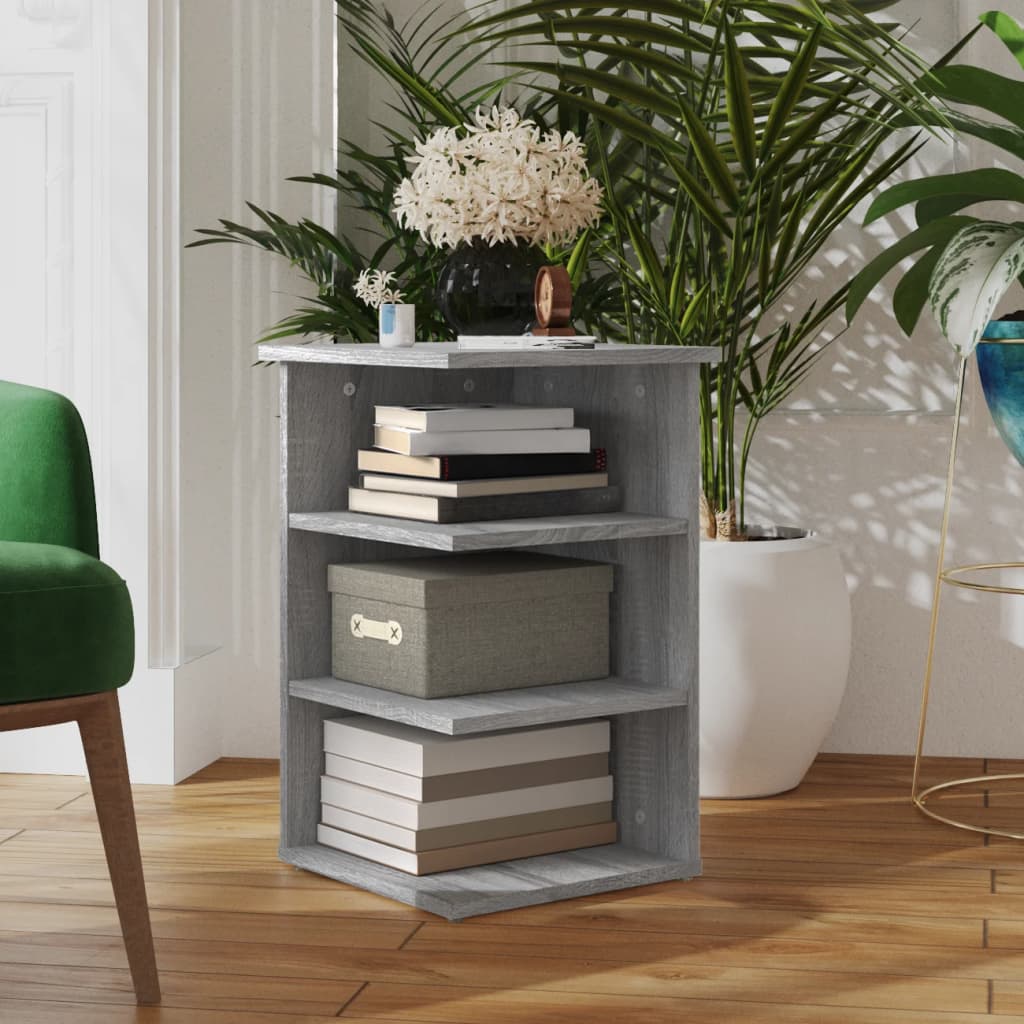 HKH Mueble de Apoyo Clásico en derivados de Madera 35 X 35 X 55 Cm - Gris Sonoma