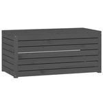 HKH 4 Pcs Conjunto De Caixas De Jardim Pinho Maciço - Cinzento
