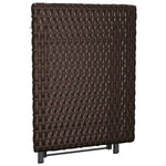 HKH Mesa Dobrável 45x35x32 Cm Vime Pe Castanho - Marrom