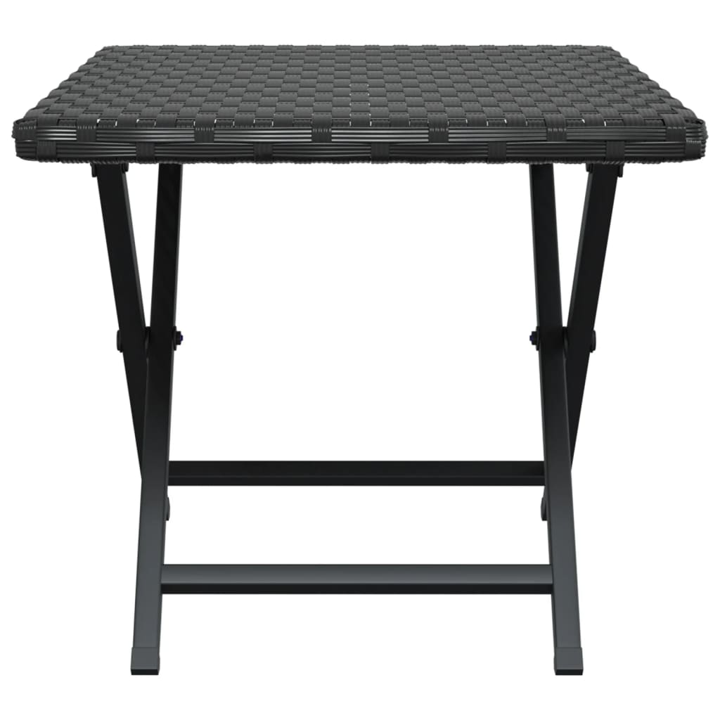 HKH Mesa Dobrável 45x35x32 Cm Vime Pe - Preto