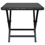 HKH Mesa Dobrável 45x35x32 Cm Vime Pe - Preto