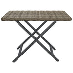 HKH Mesa Dobrável 45x35x32 Cm Vime Pe - Cinzento