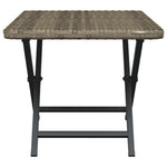 HKH Mesa Dobrável 45x35x32 Cm Vime Pe - Cinzento