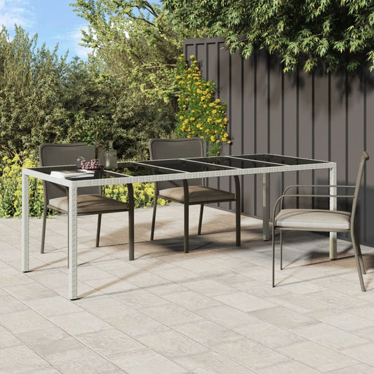 HKH 3 Pcs Conjunto Bar de Jardim com Almofadões Vime Pe - Preto