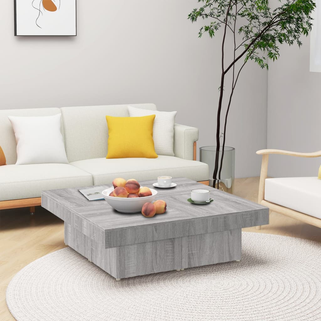 Mesa de centro HKH en derivados de madera Sonoma - Gris