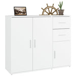 Aparador clásico HKH de madera DM de 91 x 29,5 x 75 cm - blanco