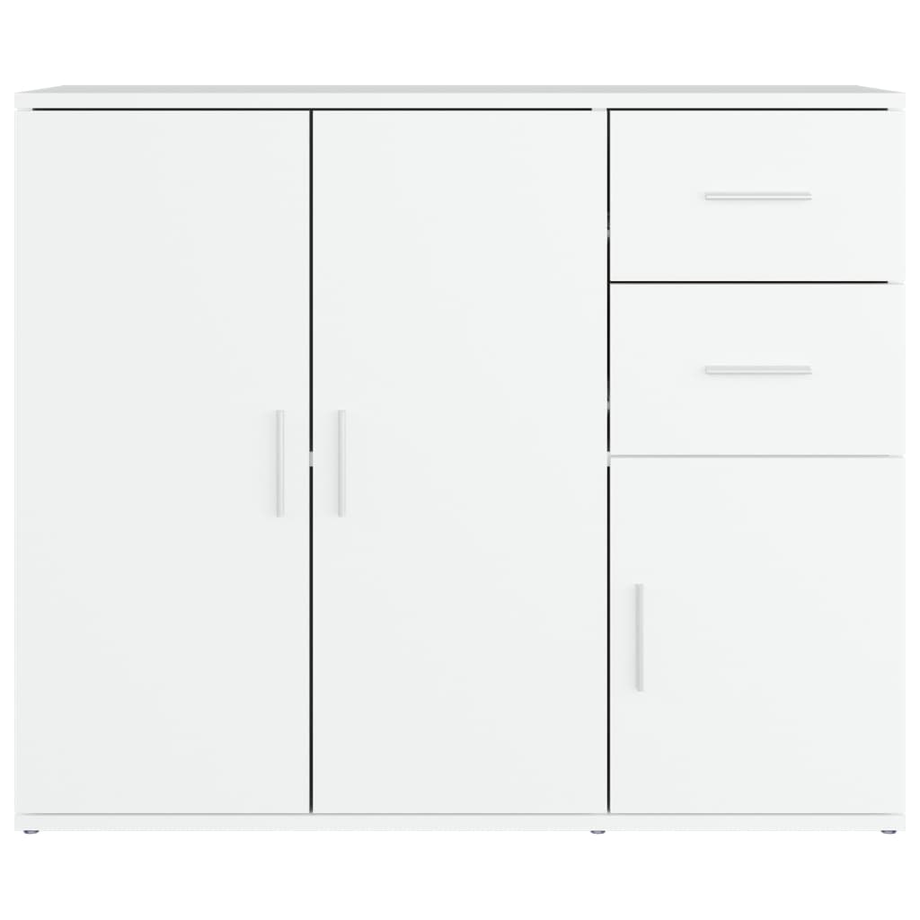 Aparador clásico HKH de madera DM de 91 x 29,5 x 75 cm - blanco