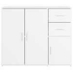 Aparador clásico HKH de madera DM de 91 x 29,5 x 75 cm - blanco
