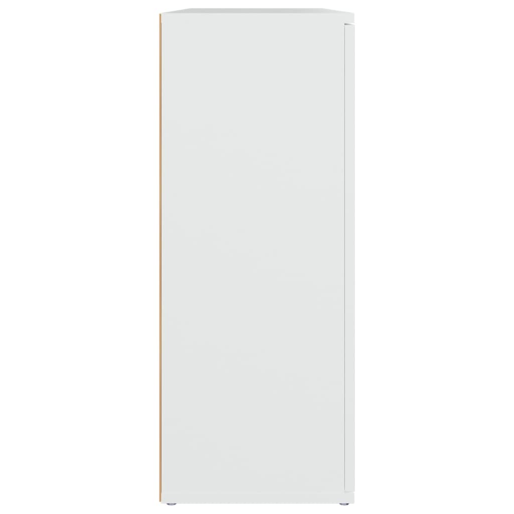 Aparador clásico HKH de madera DM de 91 x 29,5 x 75 cm - blanco