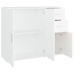 Aparador clásico HKH de madera DM de 91 x 29,5 x 75 cm - blanco