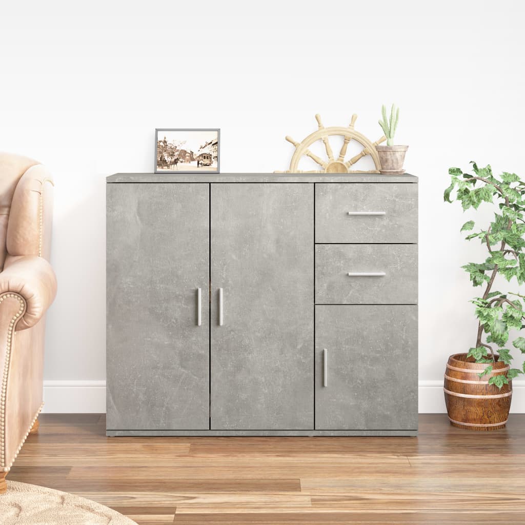 Aparador Clásico HKH en derivados de Madera 91 x 29,5 x 75 cm - Gris Cemento
