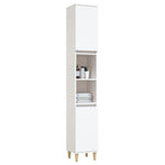 HKH Armário Casa de Banho - 30x30x190 Cm - Branco
