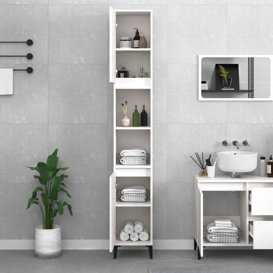 HKH Armário Casa de Banho - 30x30x190 Cm - Branco