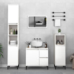 HKH Armario Baño - 30x30x190 Cm - Blanco