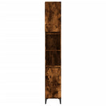 HKH Armario de WC en Roble Ahumado - 30x30x190 Cm