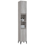HKH Mueble de baño Sonoma - 30x30x190 cm - Gris