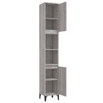 HKH Mueble de baño Sonoma - 30x30x190 cm - Gris