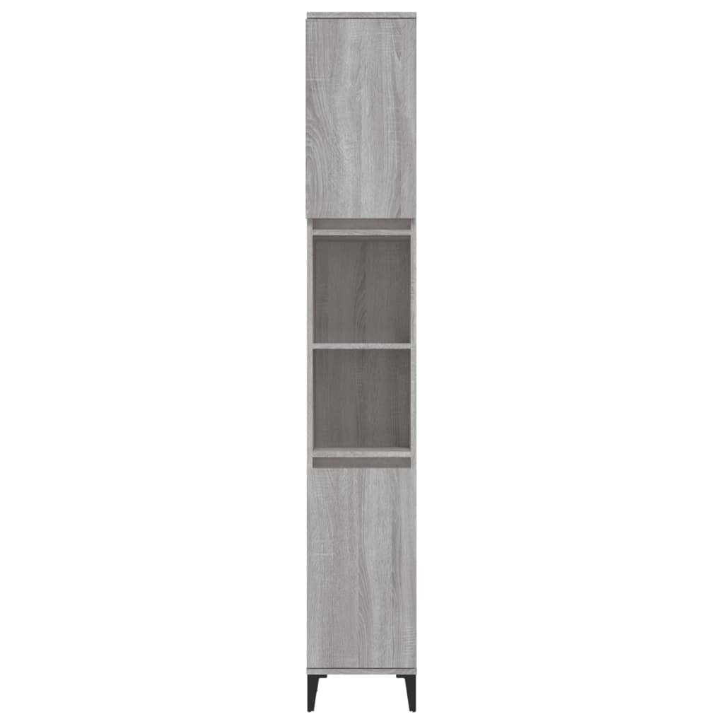 HKH Mueble de baño Sonoma - 30x30x190 cm - Gris
