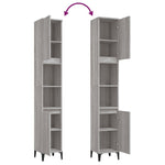 HKH Mueble de baño Sonoma - 30x30x190 cm - Gris