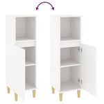 HKH Armário Casa de Banho - 30x30x100 Cm - Branco