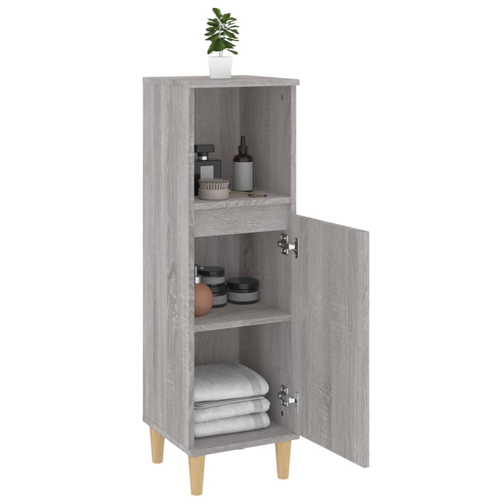 HKH Armario de Baño Sonoma - 30x30x100 Cm - Gris