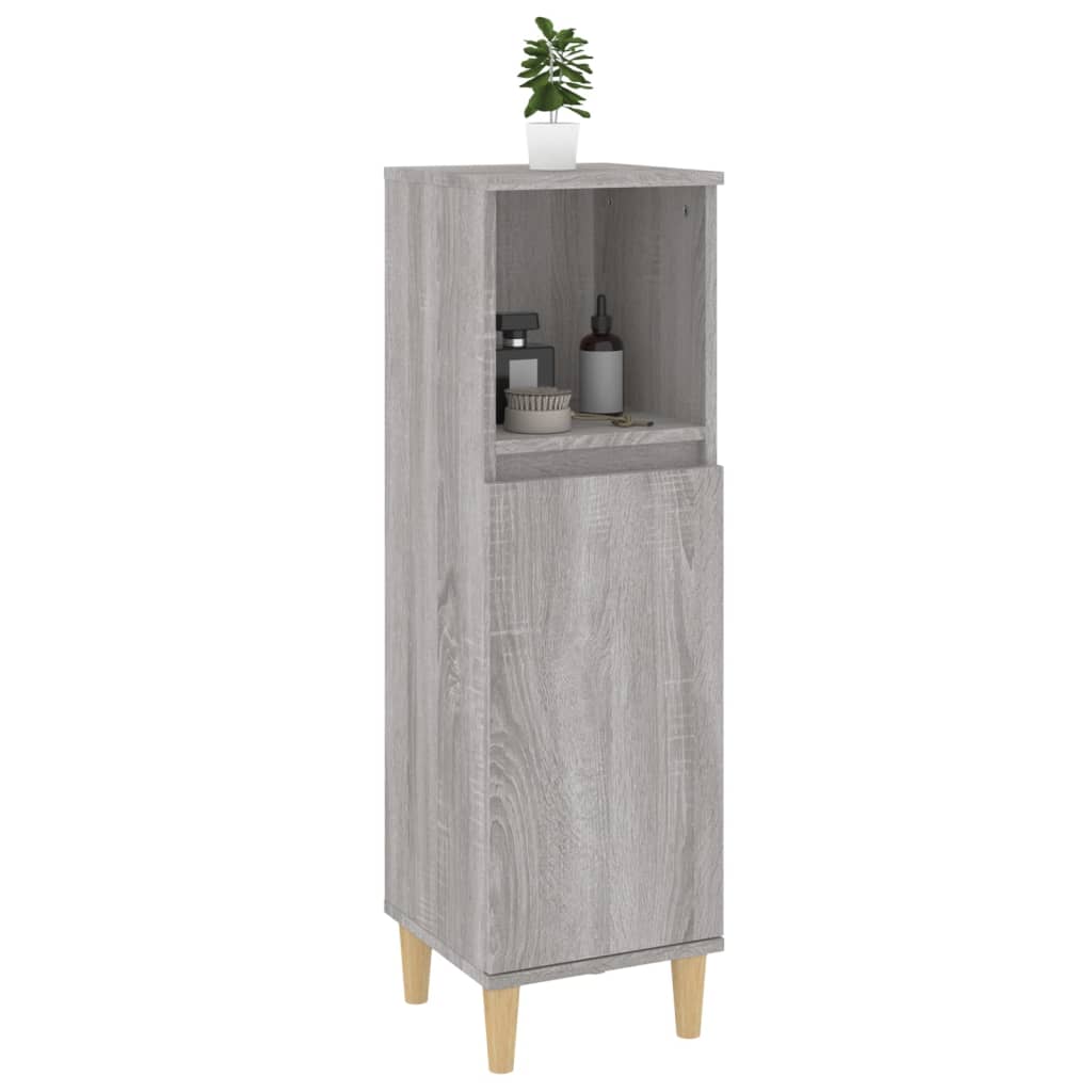 HKH Armario de Baño Sonoma - 30x30x100 Cm - Gris