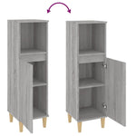 HKH Armario de Baño Sonoma - 30x30x100 Cm - Gris