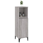 HKH Armário WC Sonoma - 30x30x100 Cm - Cinzento