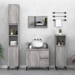 HKH Armário WC Sonoma - 30x30x100 Cm - Cinzento