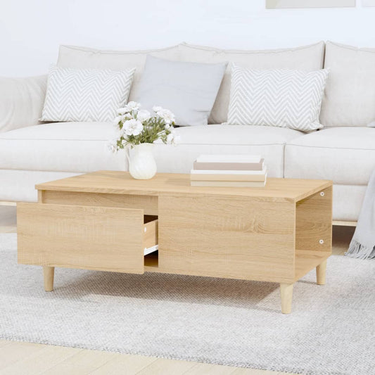 Mesa de centro HKH en derivados de madera Roble Sonoma