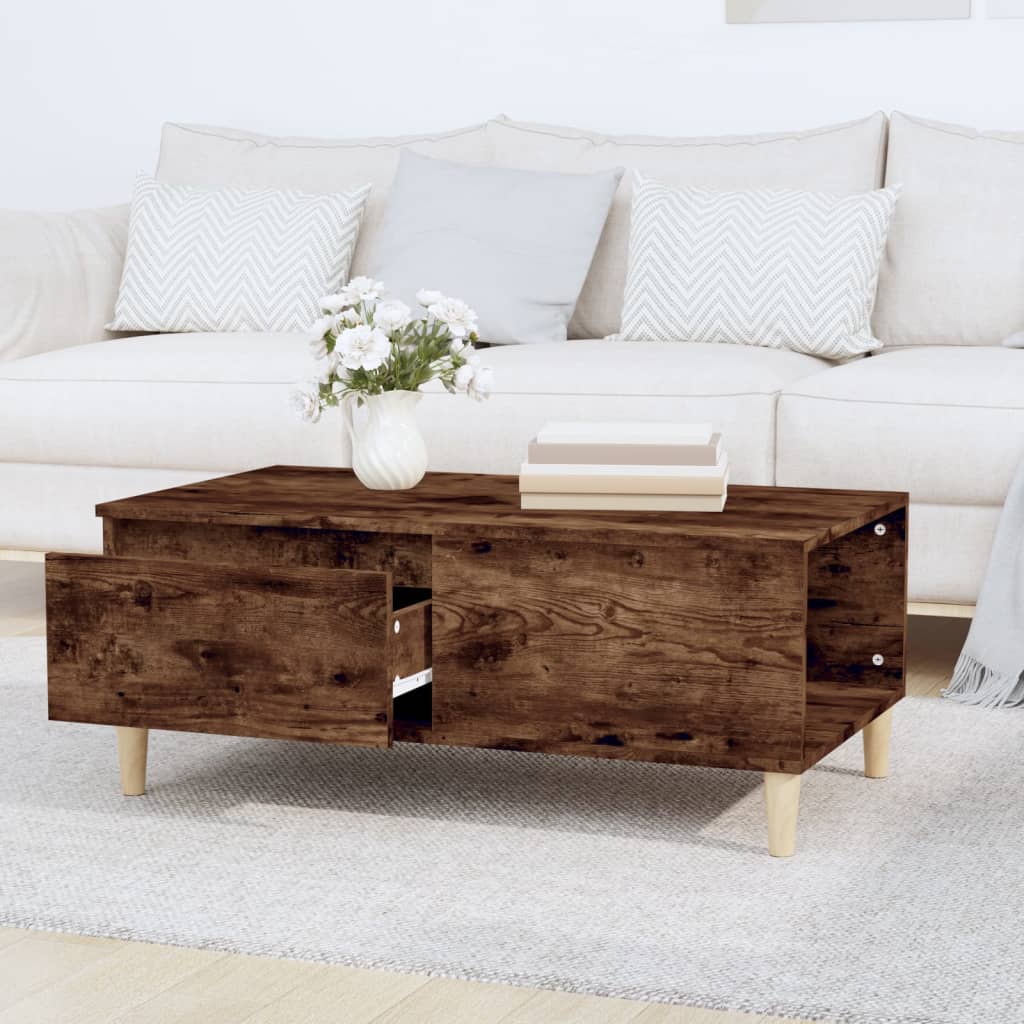 Mesa de centro HKH en derivados de madera Roble Ahumado