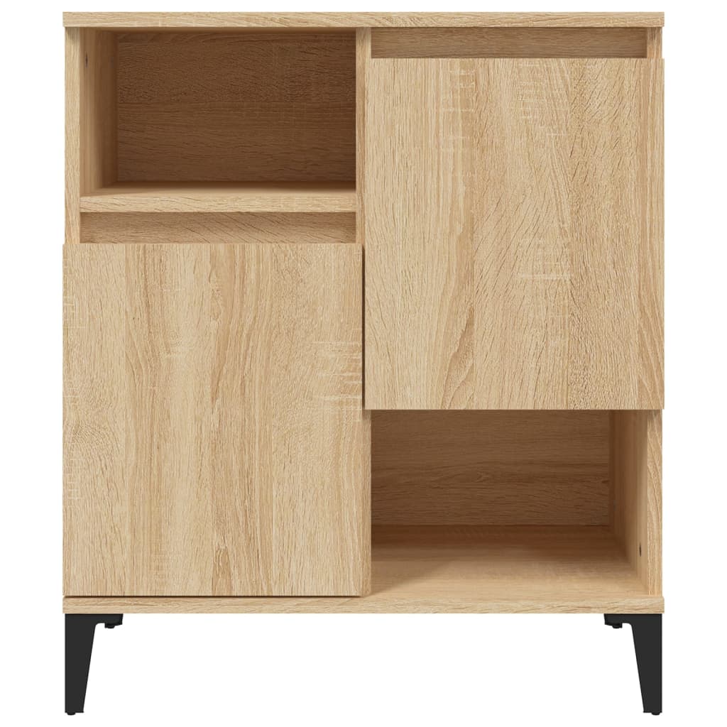Aparador clásico HKH en derivados de madera, metal 60 X 35 X 70 Cm - Roble Sonoma