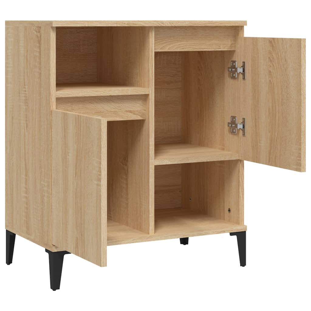 Aparador clásico HKH en derivados de madera, metal 60 X 35 X 70 Cm - Roble Sonoma