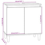 HKH Armário de Lavatório - 58x33x60 Cm - Branco