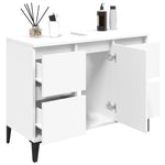 HKH Armário de Lavatório - 80x33x60 Cm - Branco