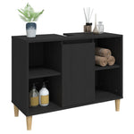 Mueble de baño HKH - 80x33x60 cm - Negro
