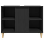 Mueble de baño HKH - 80x33x60 cm - Negro
