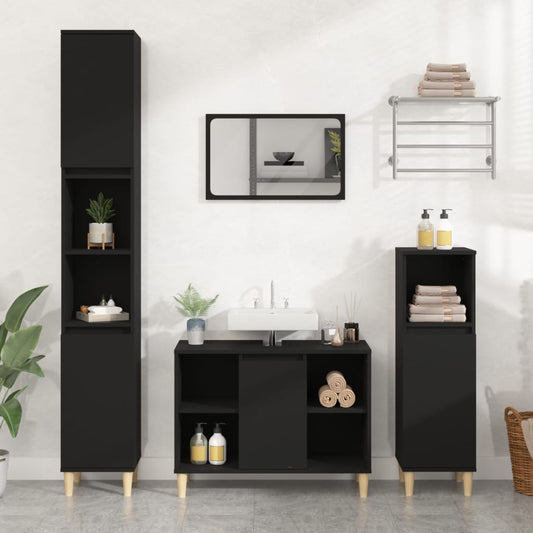 HKH Móvel P/ Lavatório - 80x33x60 Cm - Preto