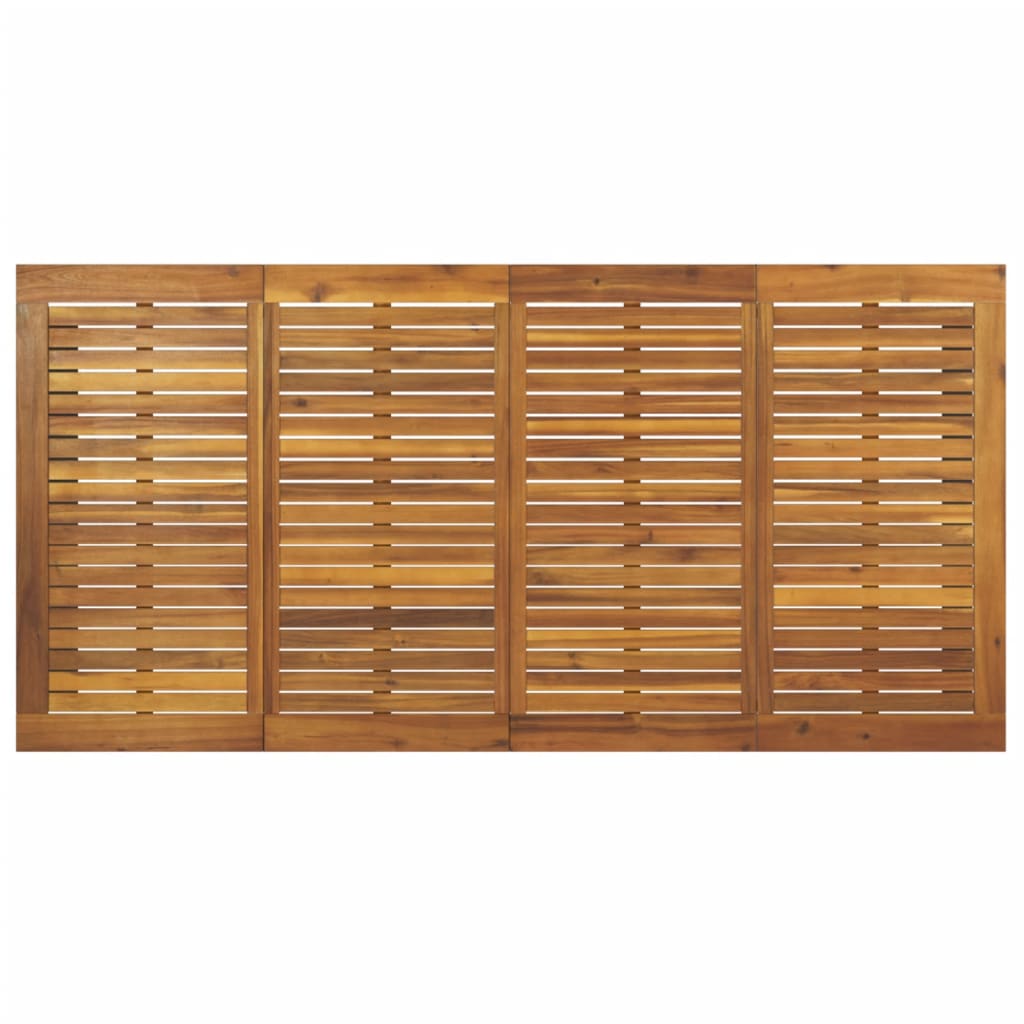 HKH Mesa Jardim C/ Pernas em Forma de U Acácia Maciça - Marrom