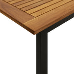 HKH Mesa Jardim C/ Pernas em Forma de U Acácia Maciça - Marrom