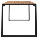 HKH Mesa Jardim C/ Pernas em Forma de U Acácia Maciça - Marrom
